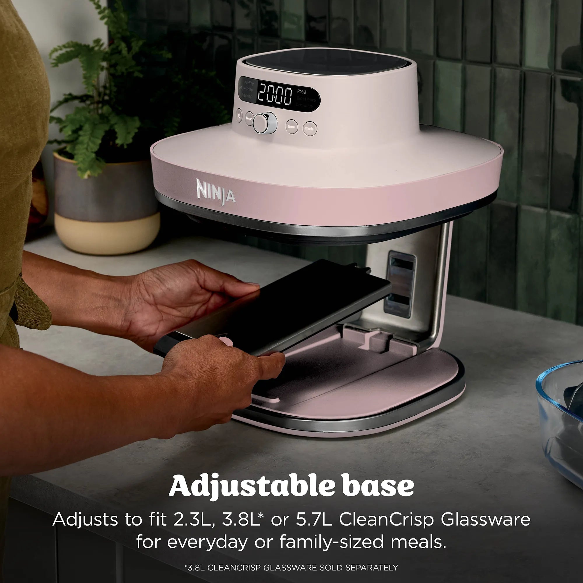 Ninja Crispi Pro 6-in-1 Countertop Glass Air Fryer
