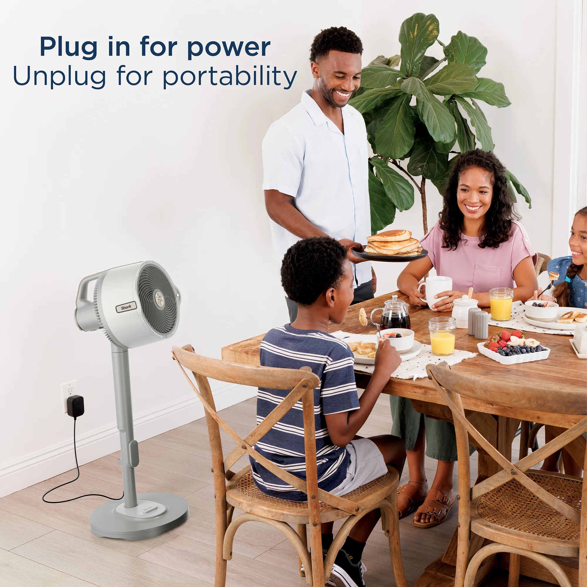 Ninja FlexBreeze Pro Mist Indoor Outdoor Pedestal & Table Fan With Water Tank