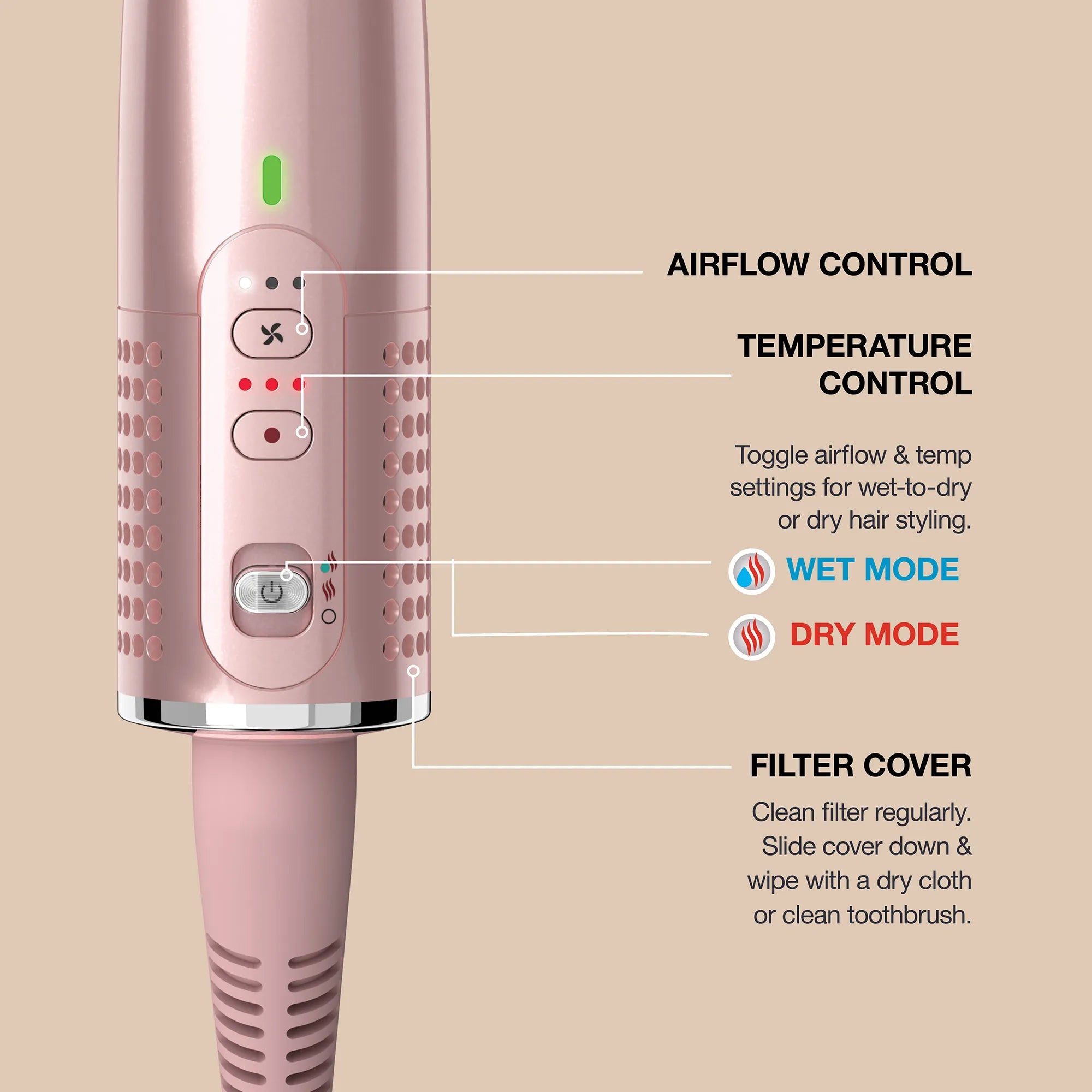 Ninja Glossi 2-in-1 Hot Tool and Air Glosser
