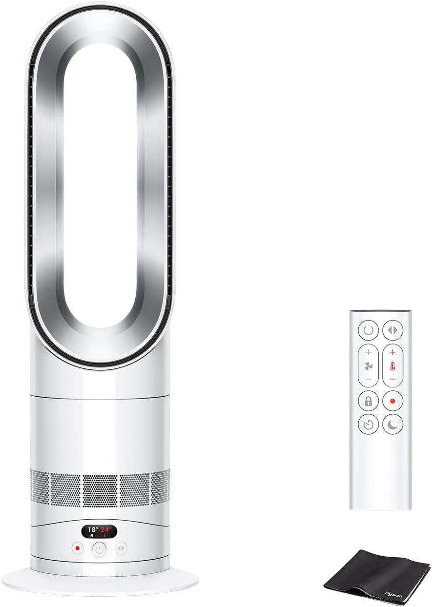 Dyson Air Purifier Fan, Dyson Hot+Cool HF1 Remote Link Pre-Heat Fan Heater, White/Silver (HF1 WS AM), Circulator (Amazon.co.jp Exclusive), Warm from the moment you put it on. Half the size, yet still