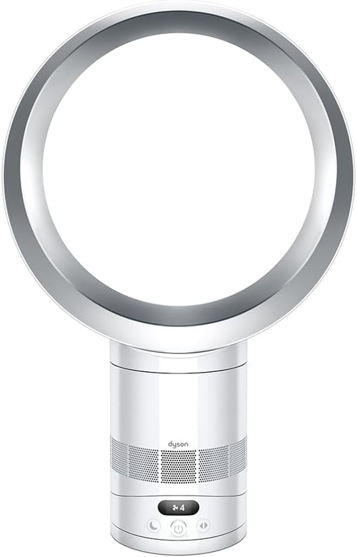 Dyson Cool™ CF1 Desk Fan, White/Silver – Bladeless Quiet Cooling Fan with Air Multiplier™ Technology, MyDyson™ App Control, Sleep Mode, Energy Efficient