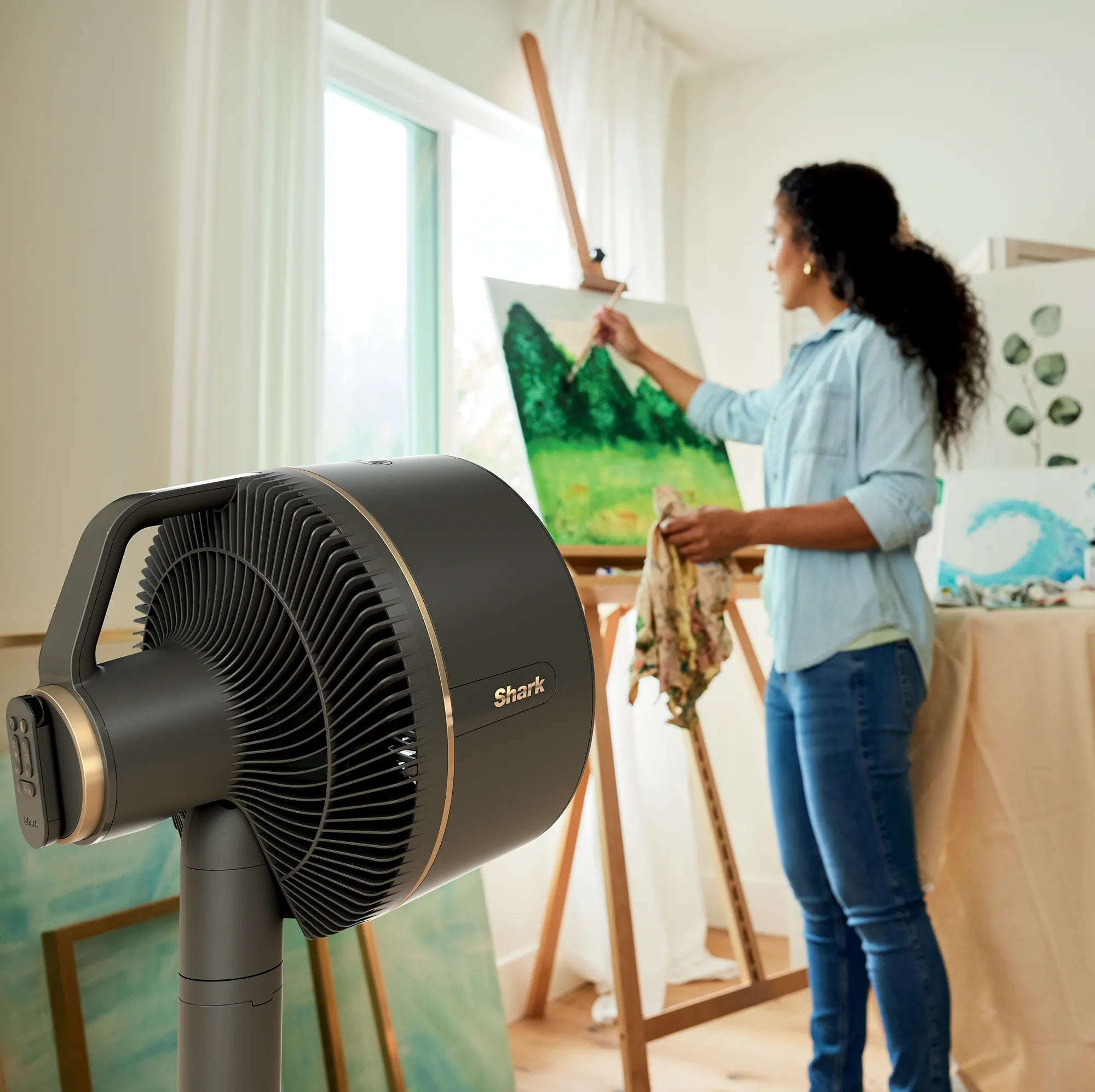 Ninja FlexBreeze Fan With Misting Attachment