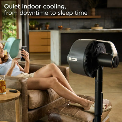 Ninja FlexBreeze Pro Mist Indoor Outdoor Pedestal & Table Fan With Water Tank