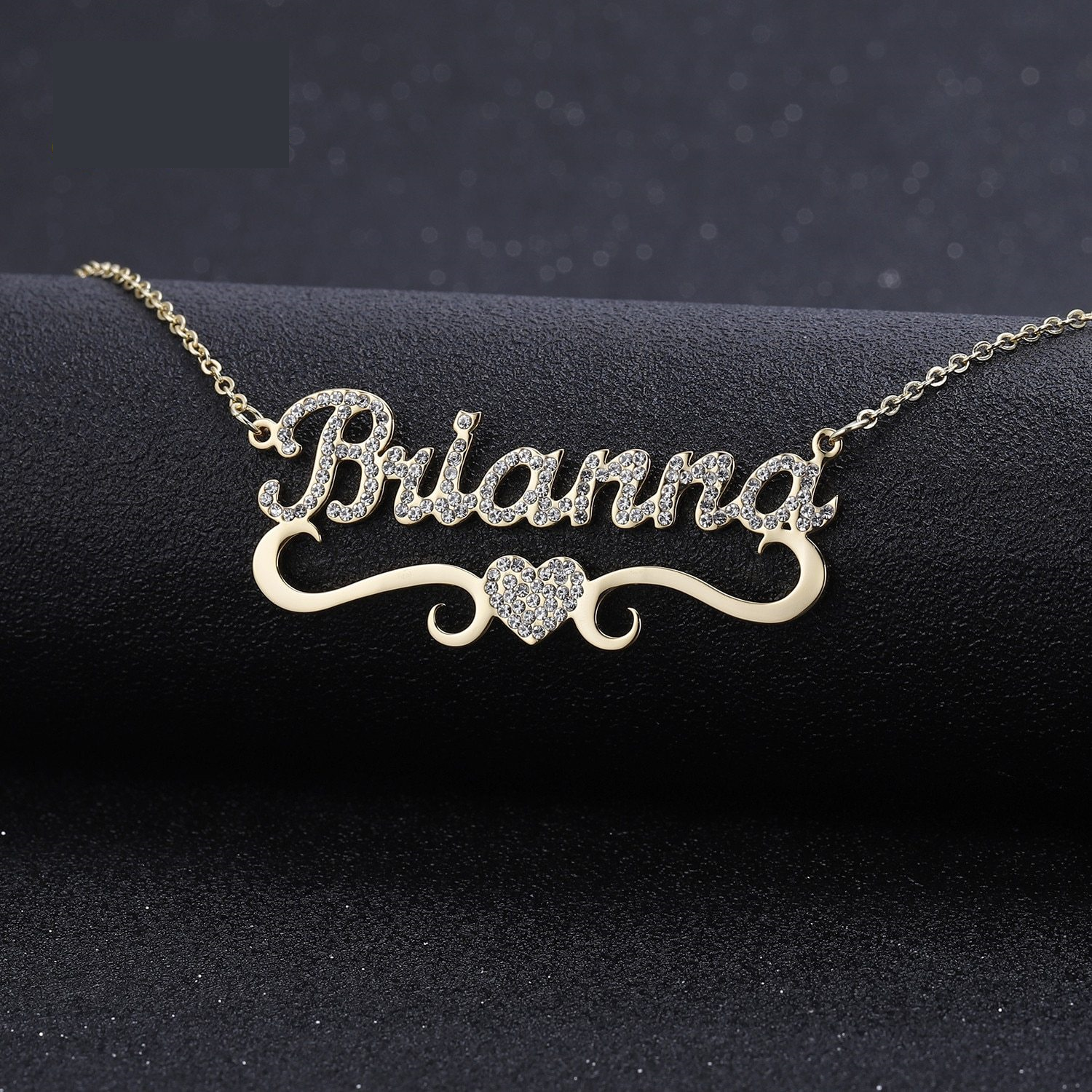 Heart Pendant With Personalized Name Necklace For Women