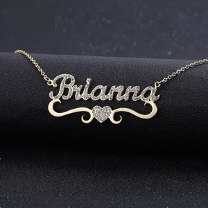 Heart Pendant With Personalized Name Necklace For Women