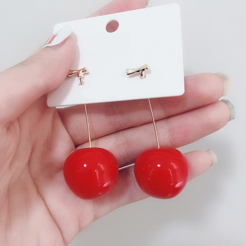 Cute Red Cherry Earrings