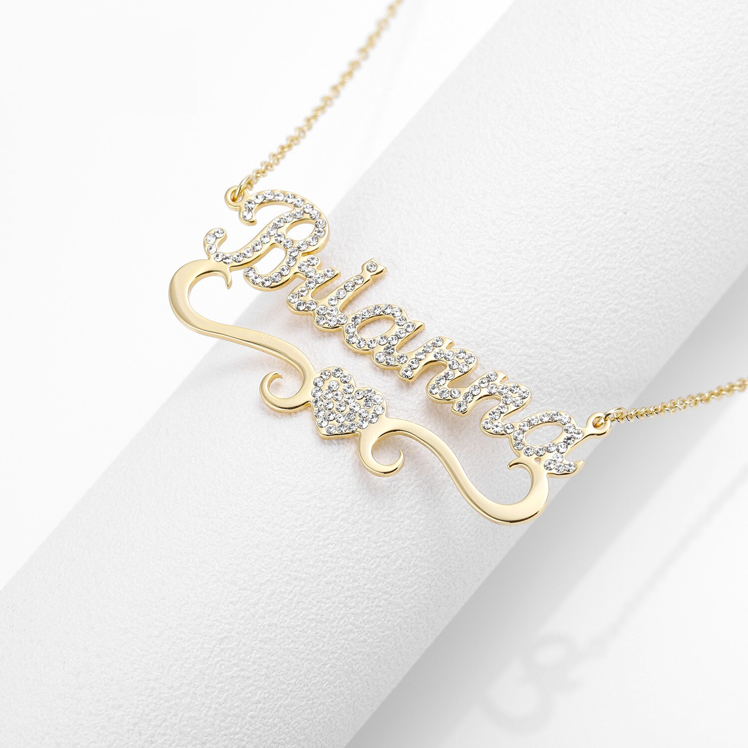 Heart Pendant With Personalized Name Necklace For Women