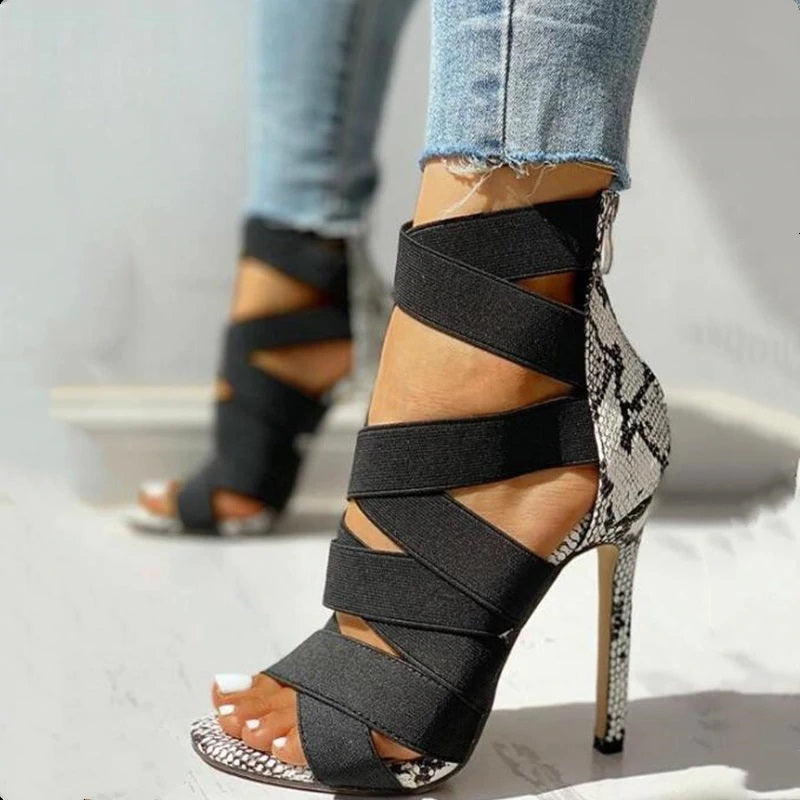 Unique Gladiator Strap Women's High Heel Stilettos