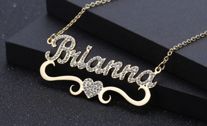 Heart Pendant With Personalized Name Necklace For Women