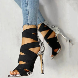 Unique Gladiator Strap Women's High Heel Stilettos