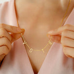 Load image into Gallery viewer, &quot;VOTE&quot; Women Necklace - Customized Letters/Name Necklace
