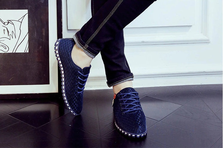 Designer Mesh Loafers - Casual Men's Shoes