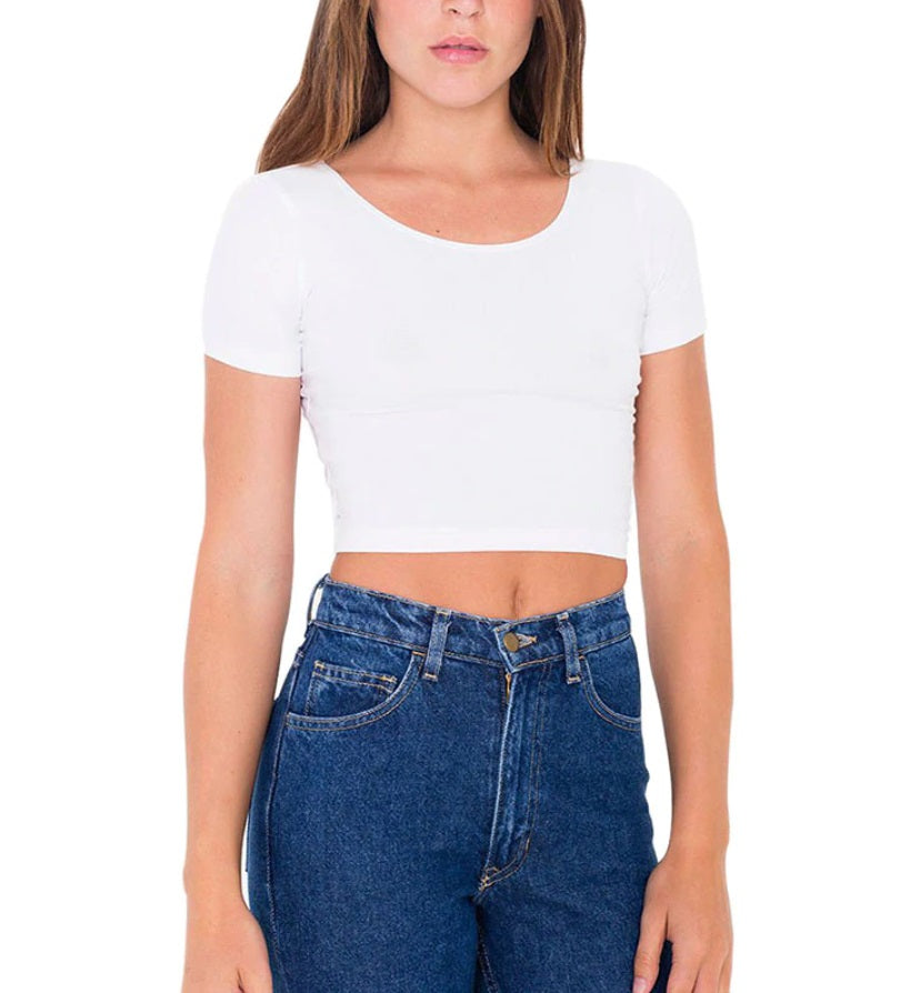 O-Neck Crop Top for Women