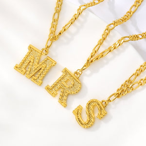 Gold Plated Initial Letter (A-Z) Anklets For Women