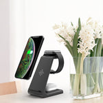 Load image into Gallery viewer, 3 In 1 Wireless Charger For Iphones, Apple Watches &amp; Airpods - Combo Charger
