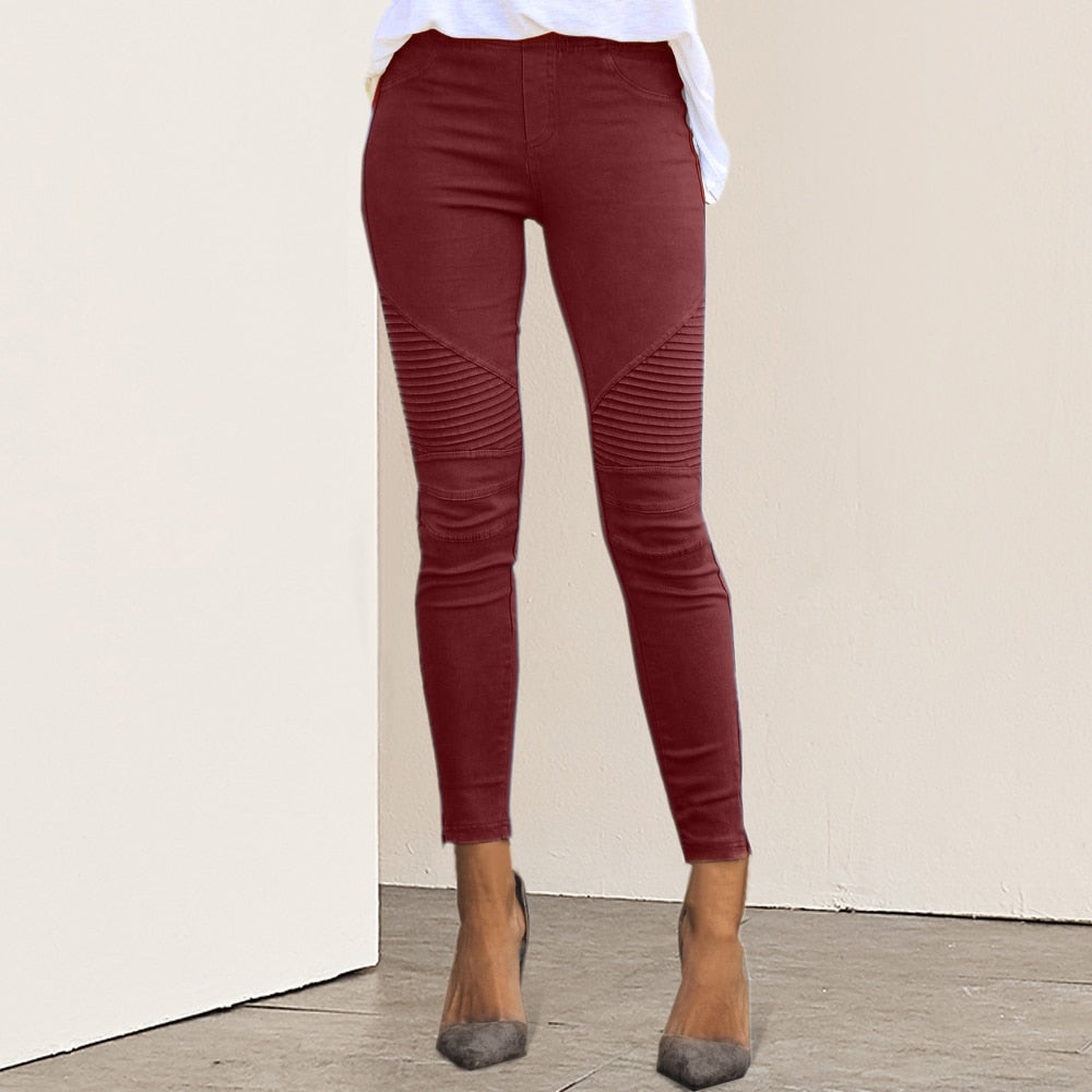 High Waist Slim Fit Pants for Women