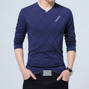 Elegant Cross Pleat Men's T-shirt