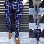 Load image into Gallery viewer, Fashion Men&#39;s Casual Plaid Slim Fit Striped Print
