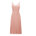 Load image into Gallery viewer, Fashionable Pleated Midi Dress for Women
