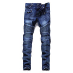 Load image into Gallery viewer, Biker Ripped Jeans - Men&#39;s Ripped Jeans
