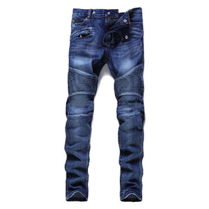 Biker Ripped Jeans - Men's Ripped Jeans