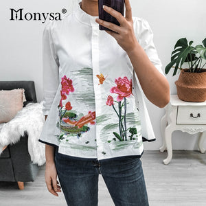 Classy Embroidery Shirt/Blouse for Women