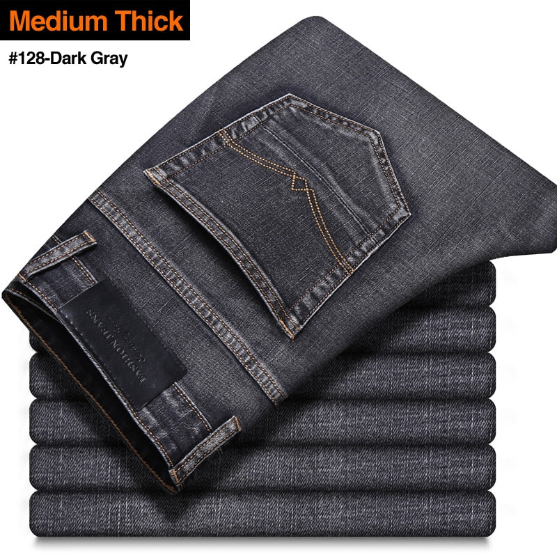 Men's Stretch Regular Fit Business Casual Jeans