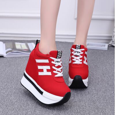 Breathable Sneaker Wedges Combo - Women's Canvas