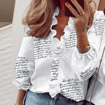 Load image into Gallery viewer, Elegant Ruffle Blouse - Women&#39;s Fashion Shirts
