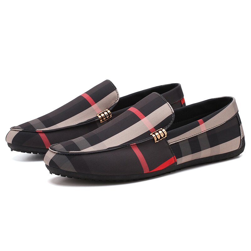 Men's Pattern Design Loafers - High Quality Trend Outdoor Shoes