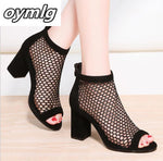 Load image into Gallery viewer, Sexy Summer Mesh Peep Toe Women&#39;s Heels
