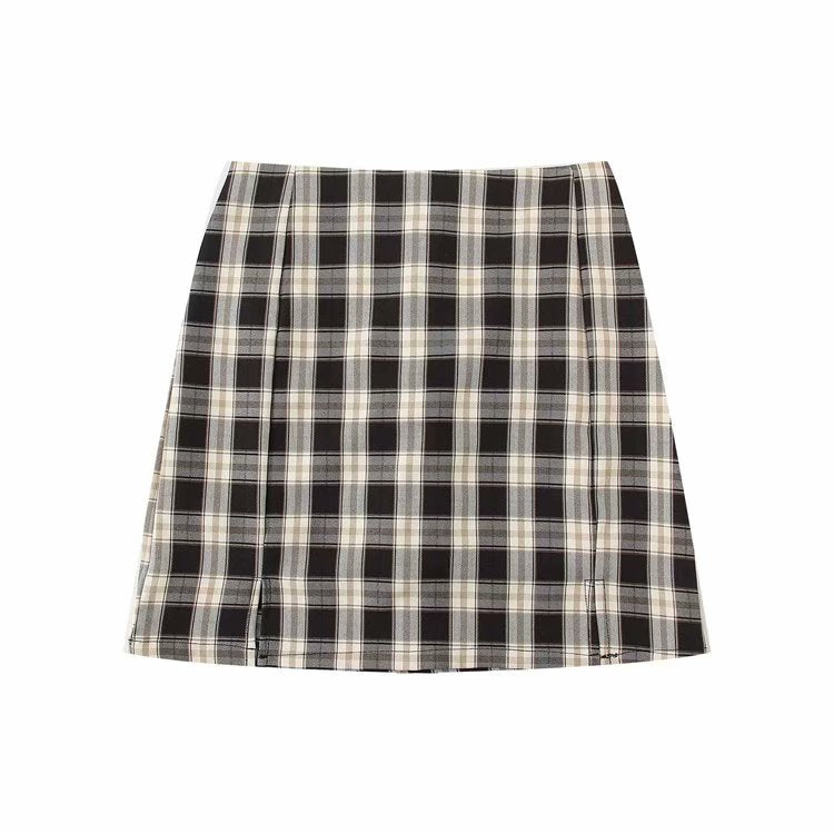 Chic Split Mini Skirt with Under Short - Women's Skirts