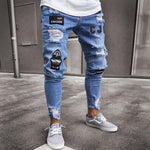 Load image into Gallery viewer, Embroidered Classic Slim Fit Jeans for Men
