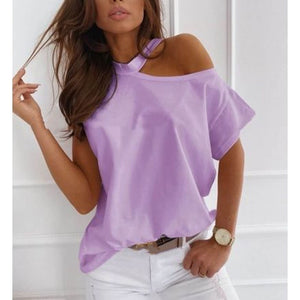 Sexy Off Shoulders Short-Sleeved T-shirt