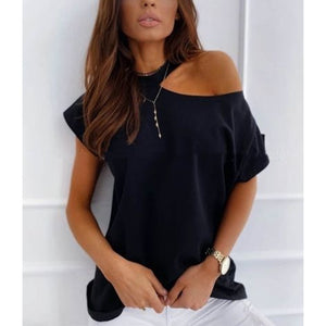 Sexy Off Shoulders Short-Sleeved T-shirt