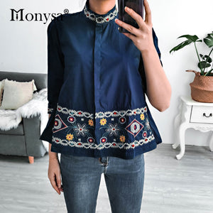 Classy Embroidery Shirt/Blouse for Women