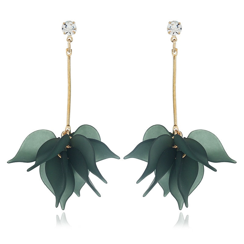 New Flower Women Earrings - Fashion Long Hanging Earrings