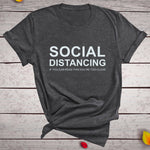 Load image into Gallery viewer, Funny SOCIAL DISTANCING Short Sleeve T-shirt  for Women
