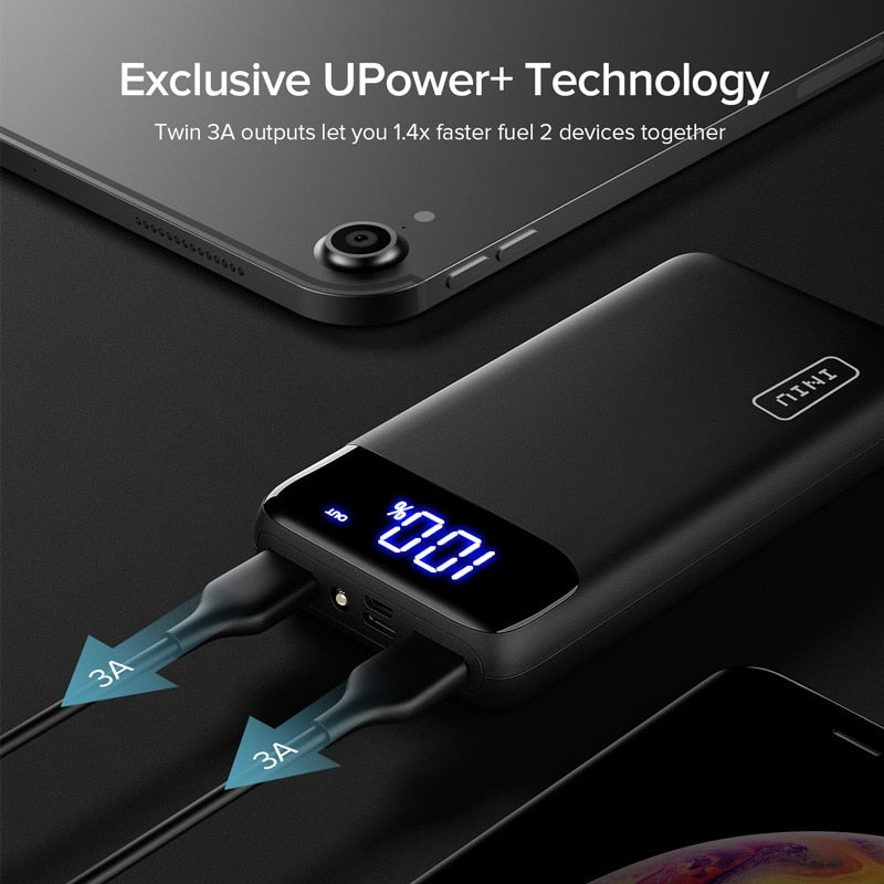 20000mAh Power Bank  w/ Twin USB Output and Handy Flashlight for Smartphones