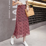 Load image into Gallery viewer, Women&#39;s Chiffon Floral Midi Skirts
