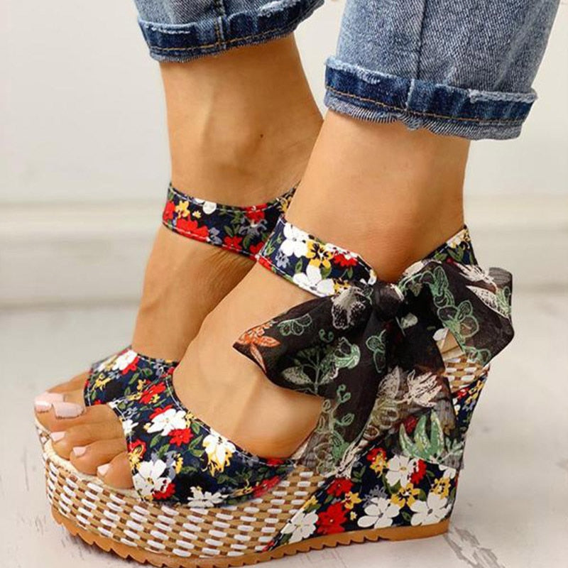 Ankle Strap Women's Platform Wedge