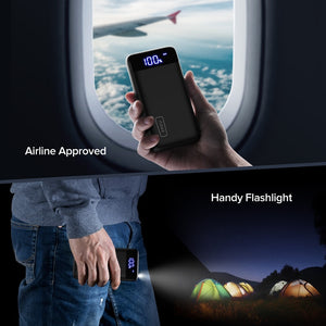 20000mAh Power Bank  w/ Twin USB Output and Handy Flashlight for Smartphones