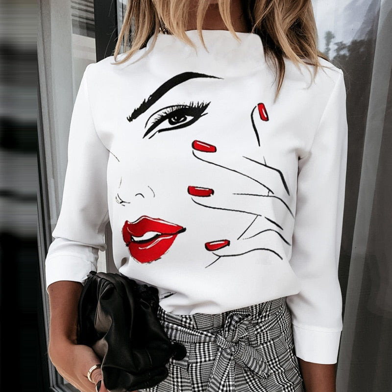 Aesthetic Prints Blouses for Women