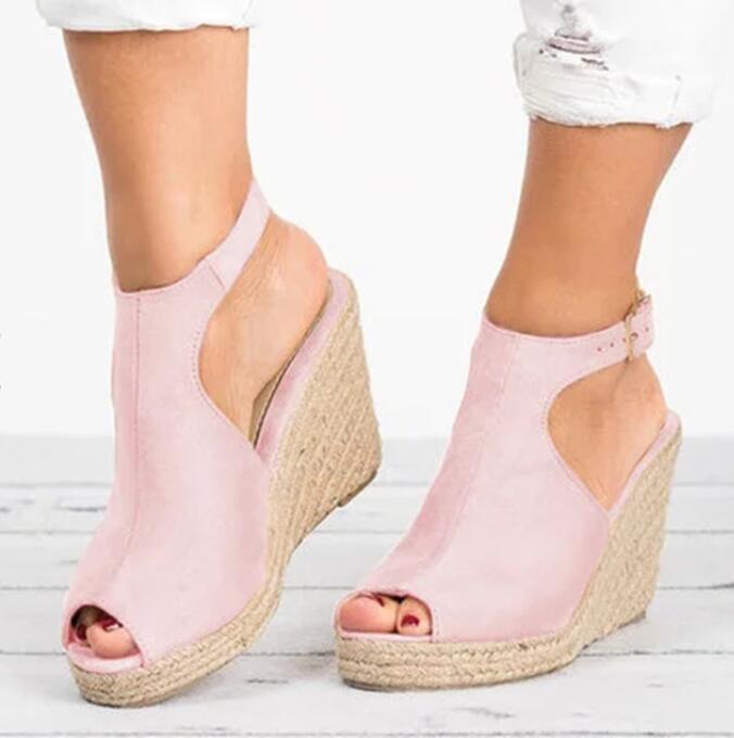 Classy Solid Color Women's Wedge