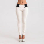 Load image into Gallery viewer, Women&#39;s Sexy Solid Bandage Button Long Pants
