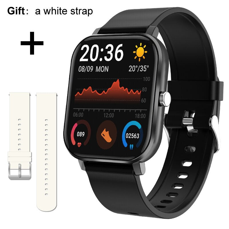 Elegant BT Smart Watch Men Women w/ Blood Pressure Heart Rate Monitor Fitness Tracker