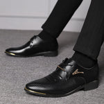 Load image into Gallery viewer, Bold Men&#39;s Leather Lace Up Shoes - Elegant Oxford
