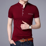 Load image into Gallery viewer, Men&#39;s Straight Collar Polo Short Sleeve T-Shirt
