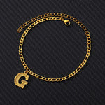 Load image into Gallery viewer, Gold Plated Initial Letter (A-Z) Anklets For Women
