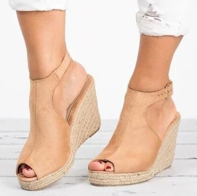 Classy Solid Color Women's Wedge